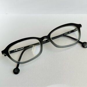 LA Eyeworks Porter Eyeglasses Black Gray Ombre 50-17-140